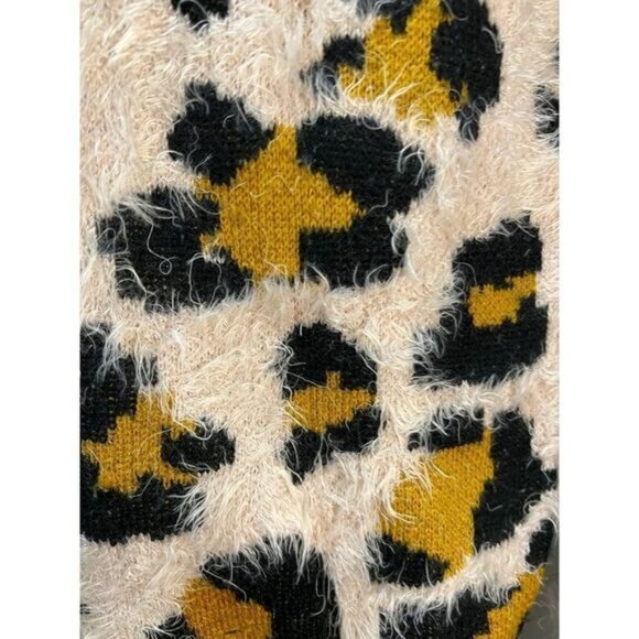 FOREVER 21 Leopard Print Sweater Shirt Medium - Picture 3 of 4